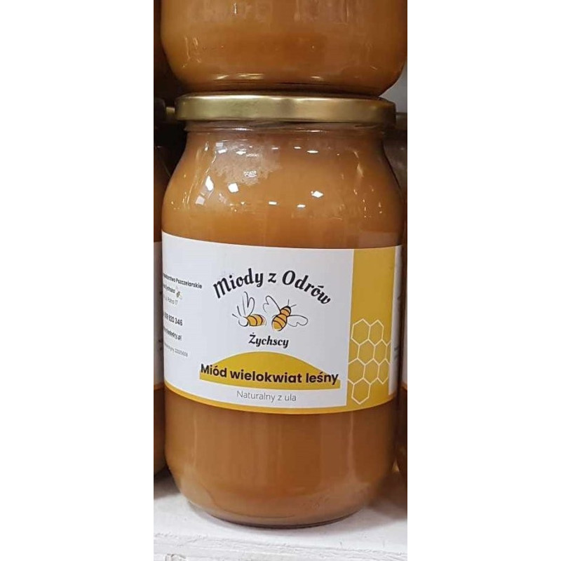 Natural Multiflorous Forest Honey 1.2 kg, Pure, Organic, Unheated