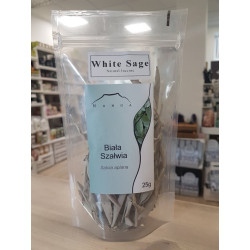 White Sage Natural Incense, Whole Leaves, 25g
