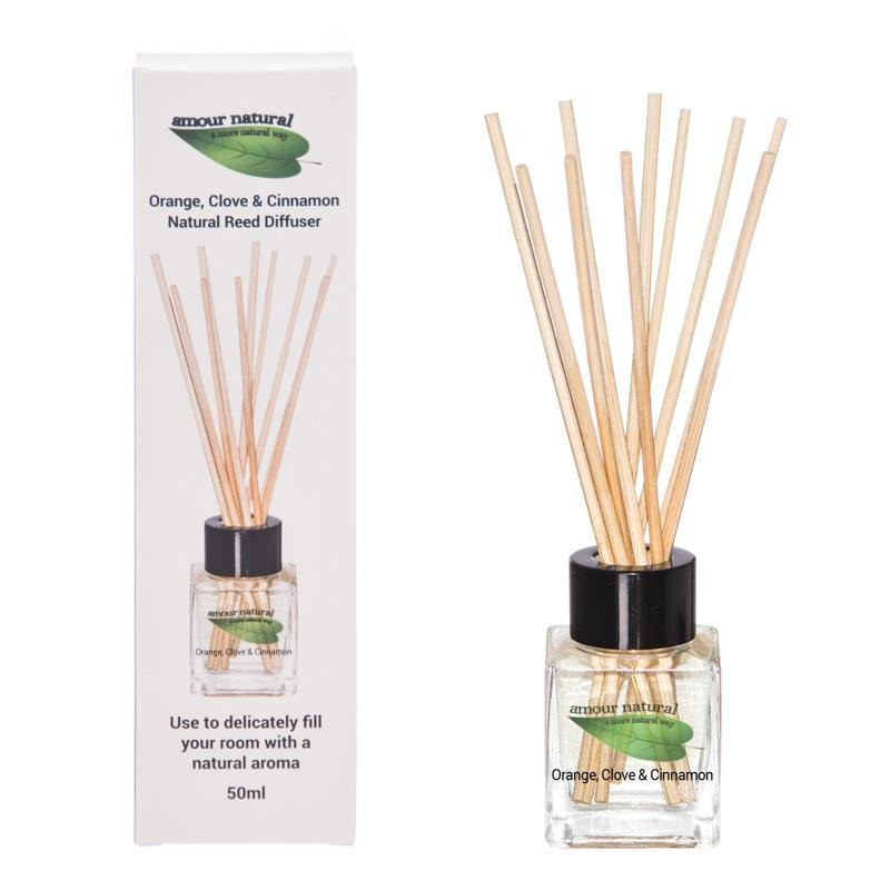 Amour Natural Orange, Clove And Cinnamon Reed Diffuser 50ml