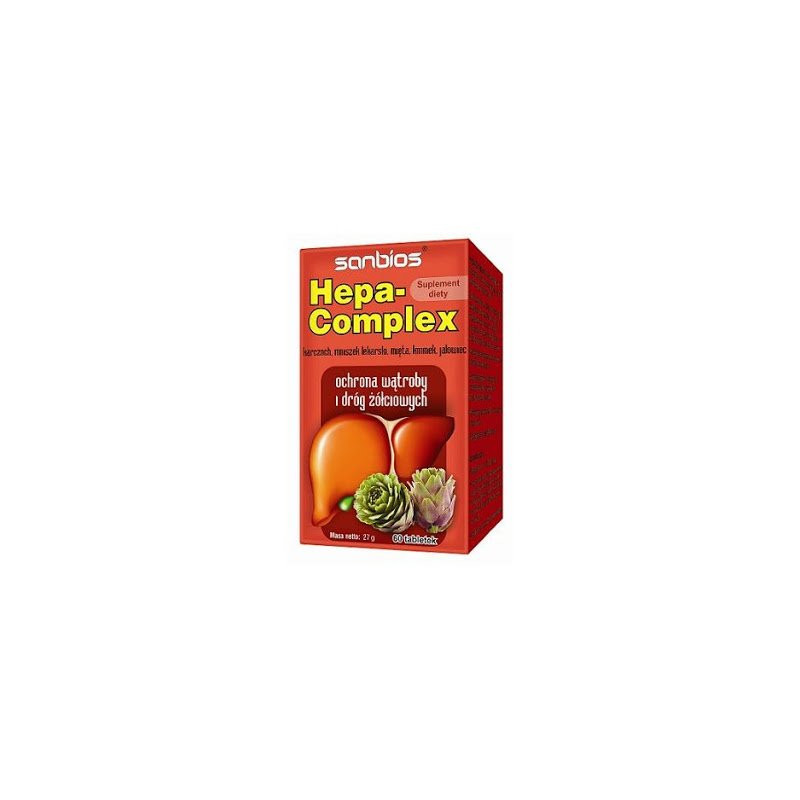 Hepa Complex Protection of the Liver, Biliary Tract and for Detox, 60 tablets
