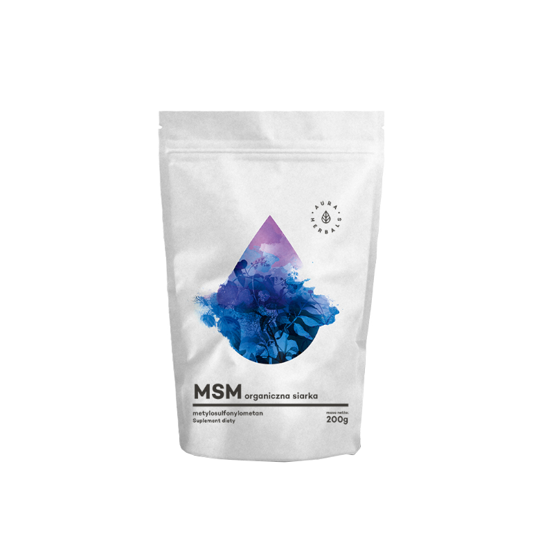 MSM (Methyl Sulfonyl Methane)(Sulfur) Powder 200g Aura Herbals