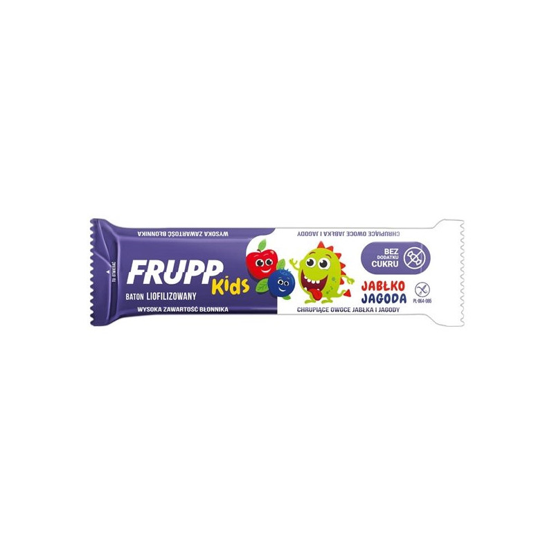 FRUPP Kids apple & blueberry freeze-dried bar 10g / Baton lioflizowany jabłko i jagoda
