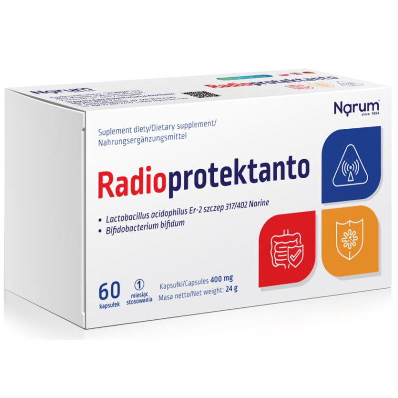Narum Radioprotectanto 400 mg, 60 Capsules