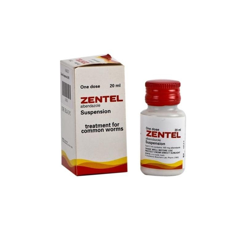 Zentel Albendazol oral suspension 20ml