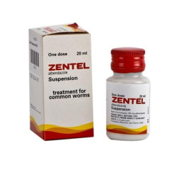 Zentel Albendazol oral suspension 20ml