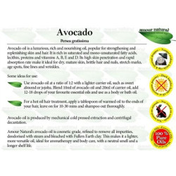 Avocado Pure Oil 50ml, Amour Natural