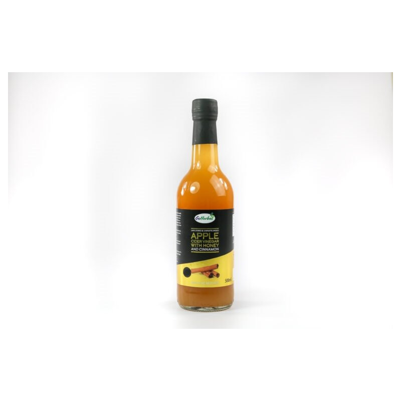 Natural Raw Apple Cider Vinegar with Cinnamon 500ml, GoHerbal