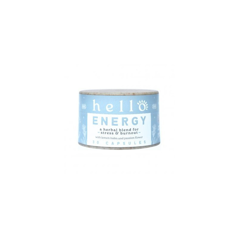 Hello Energy 30 capsules to restore energy and support mental & physical wellbeing