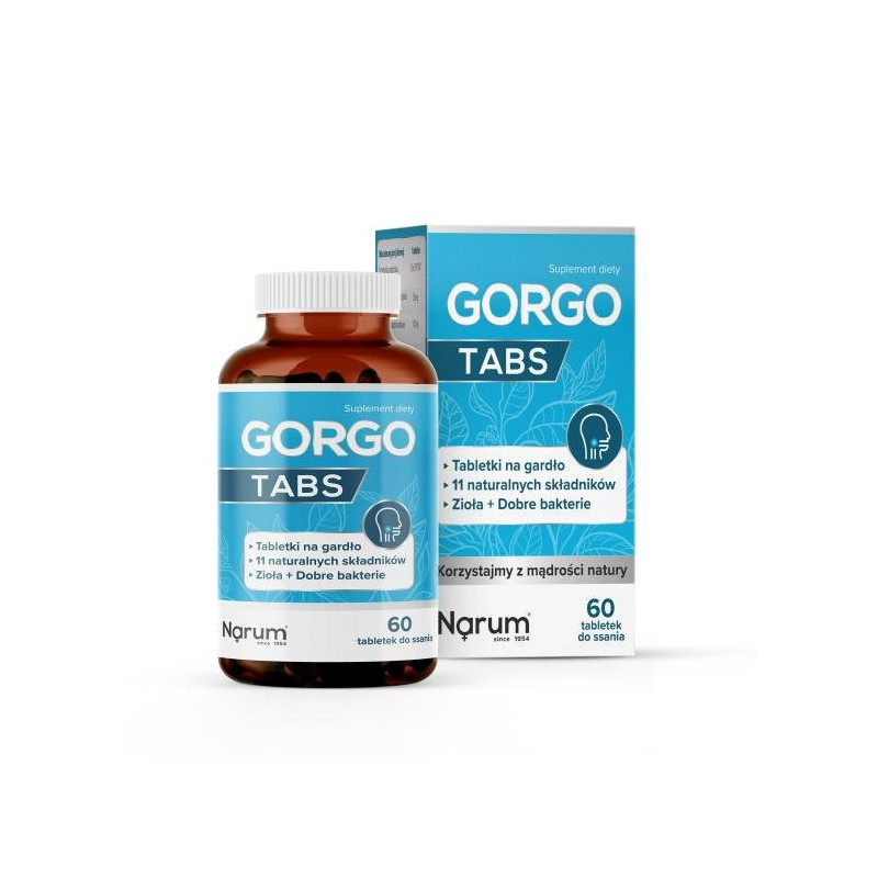 Narum Gorgo Tabs 600 mg, 60 lozenges