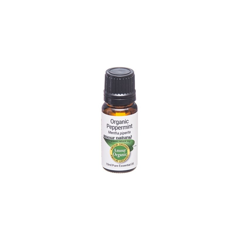 Peppermint Organic Pure Essential Oil 10ml, Amour Natural