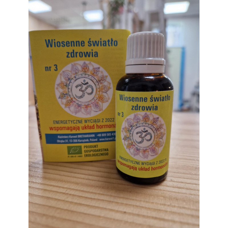 Bio Energetic Herbal Extracts 30ml Supporting the hormonal system / Bio Energetyczne wyciągi z ziół 30ml