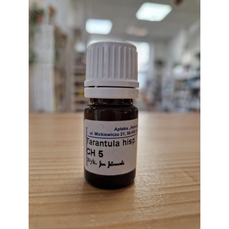 Tarantula hispana CH5 homeopathic granules 5ml
