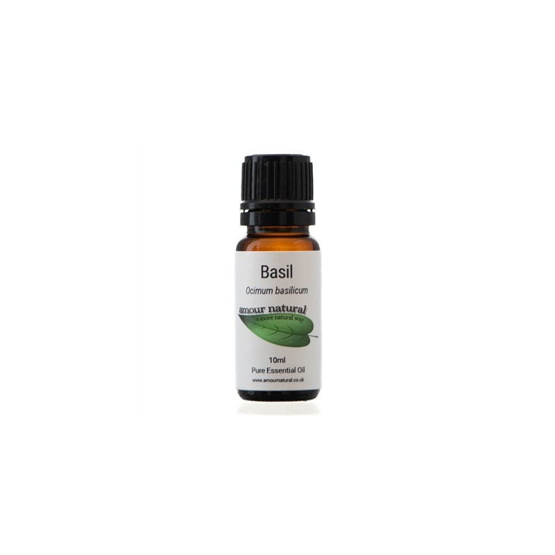 Basil Pure Essential Oil 10ml, Amour Natural