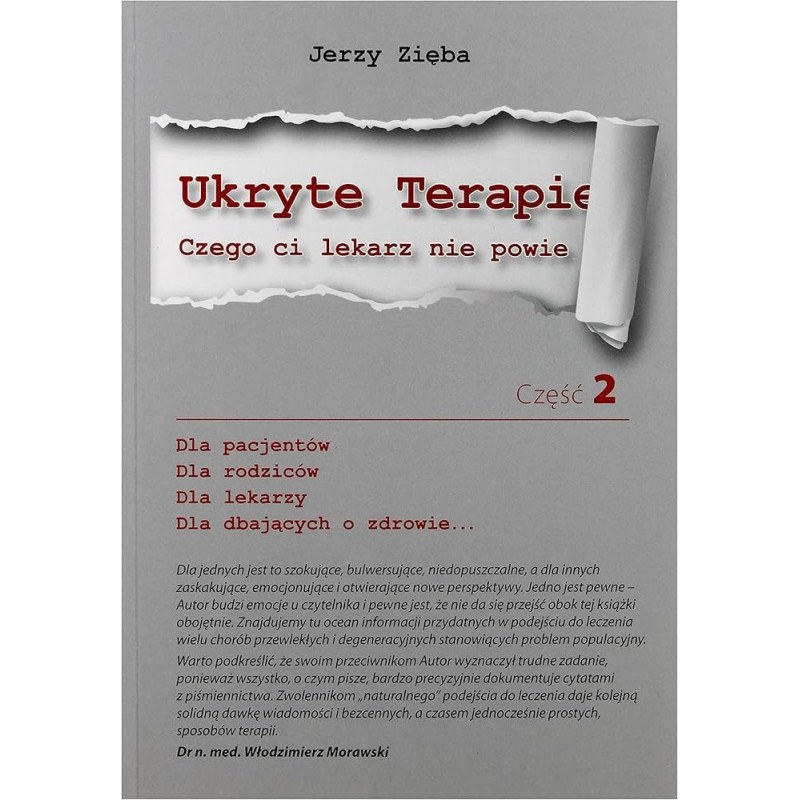 Ukryte Terapie, Czego lekarz Ci nie powie cz.2, Jerzy Zięba, Polish Book