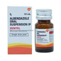 ZENTEL Albendazole 400mg Oral Suspension IP 10ml
