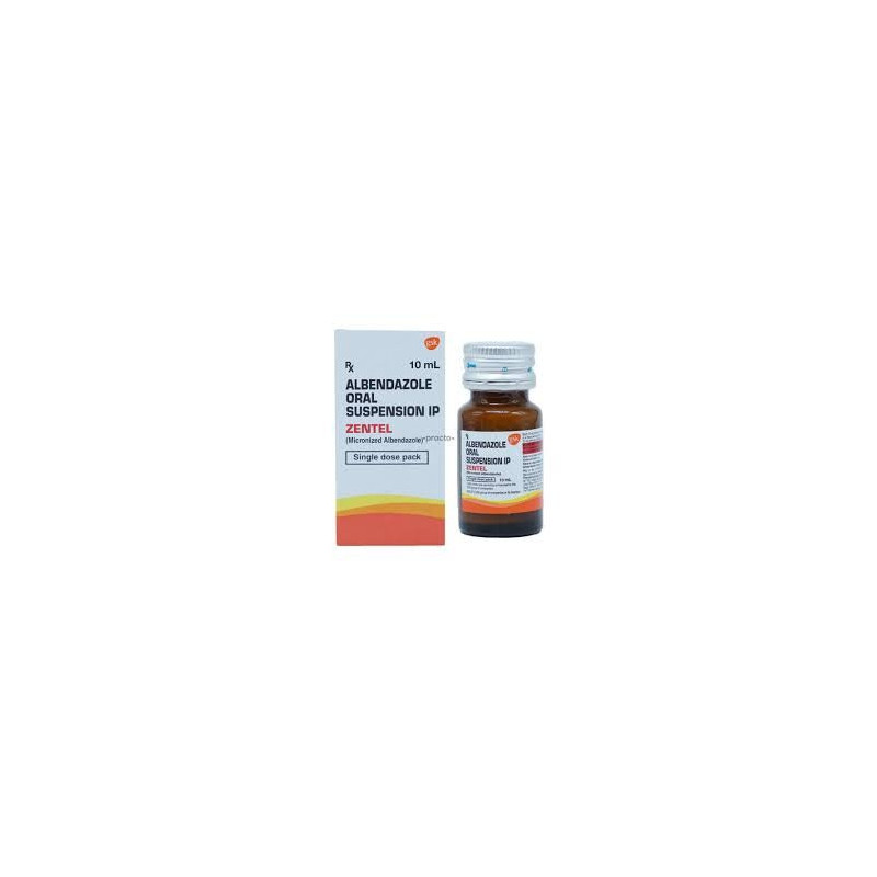 ZENTEL Albendazole 400mg Oral Suspension IP 10ml
