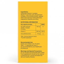 Natroceutics Liposomal Vitamin C + Citrus Bioflavonoids, 60 Capsules