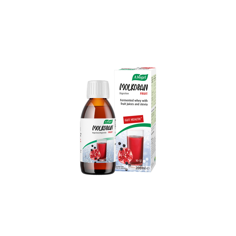 A.Vogel Molkosan Fruit | Prebiotic Formula Providing Gut Health Support | Ariona Berry &amp; Pomegranate | 200ml