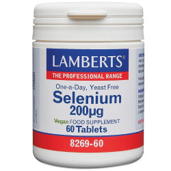 Selenium 200µg (as L-selenomethionine and sodium selenite) Lamberts