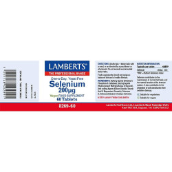 Selenium 200µg (as L-selenomethionine and sodium selenite) Lamberts