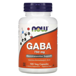 Now Foods GABA 750mg. Neurotransmitter Support