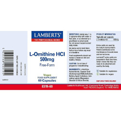 L-Ornithine 500mg Lamberts