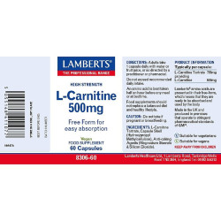 L-Carnitine 500mg Lamberts