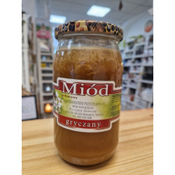 Natural Buckwheat Honey 1kg, Pure, Organic, Unheated / Miód Gryczany