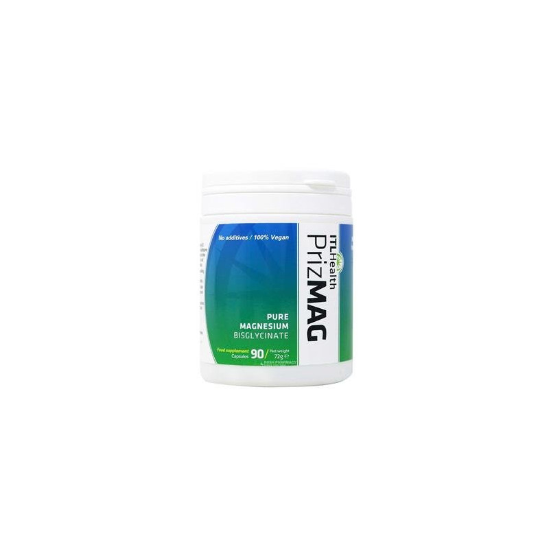 PrizMAG Pure Magnesium Bisglycinate 90 capsules, ITL Health