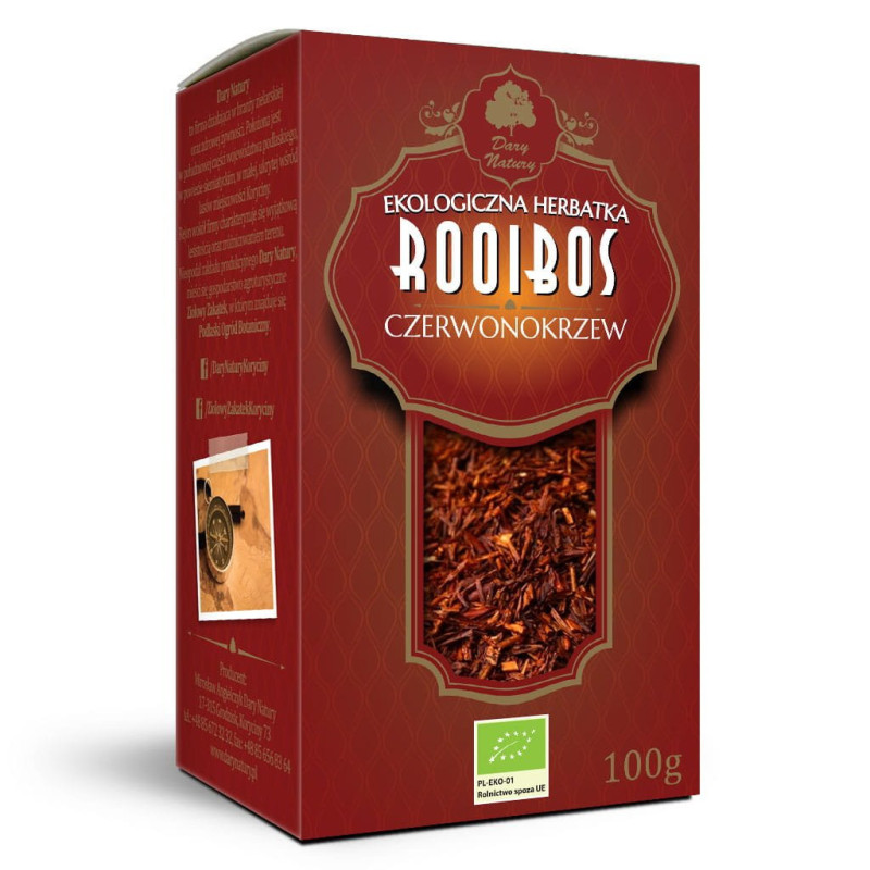 Rooibos Red Bush Tea, Ecological, Dary Natury 100g