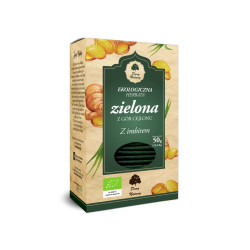 Green Ceylon Tea with Ginger, Ecological, Dary Natury 25 tea bags