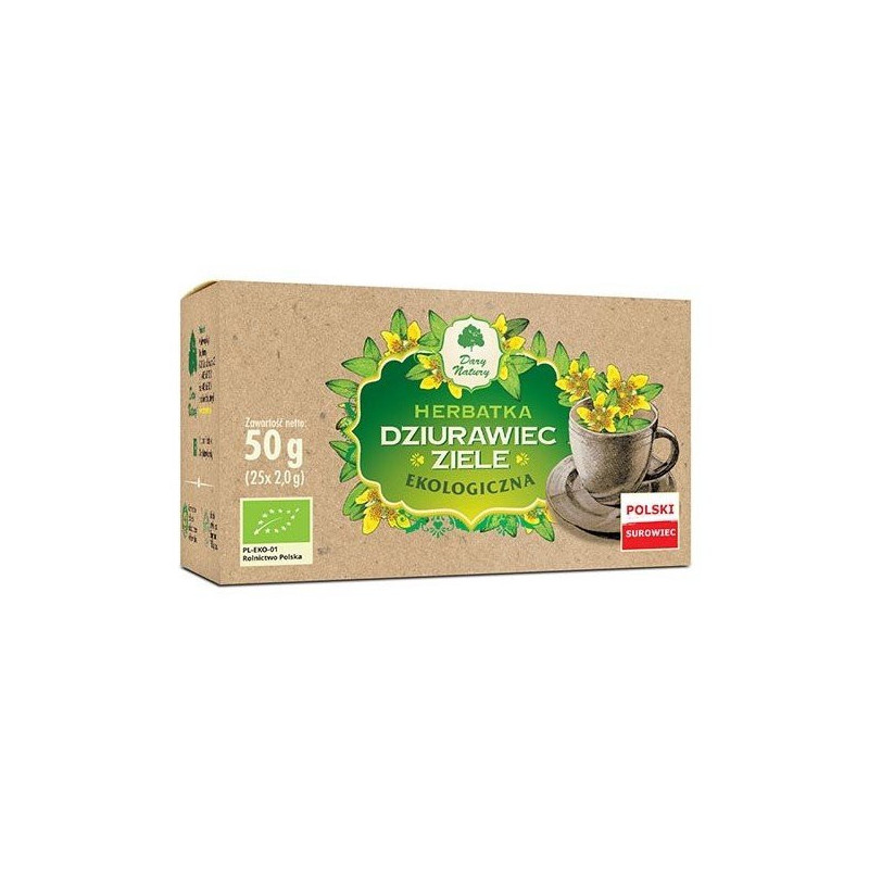 St. John's Wort herb ecological, Dary Natury 25 tea bags / Dziurawiec Ziele
