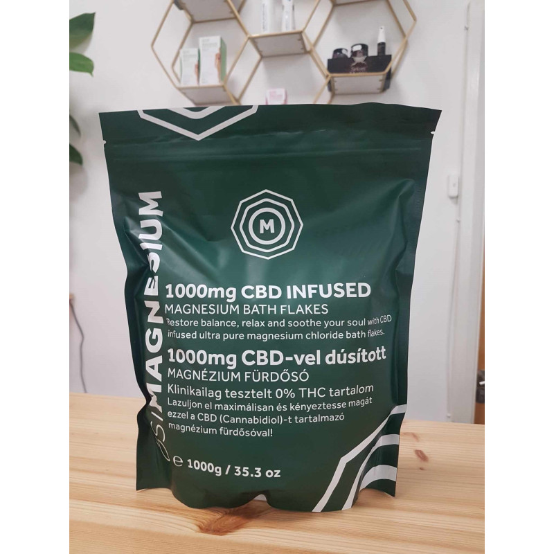 Magnesium Bath Flakes with 1000MG CBD, 1000g