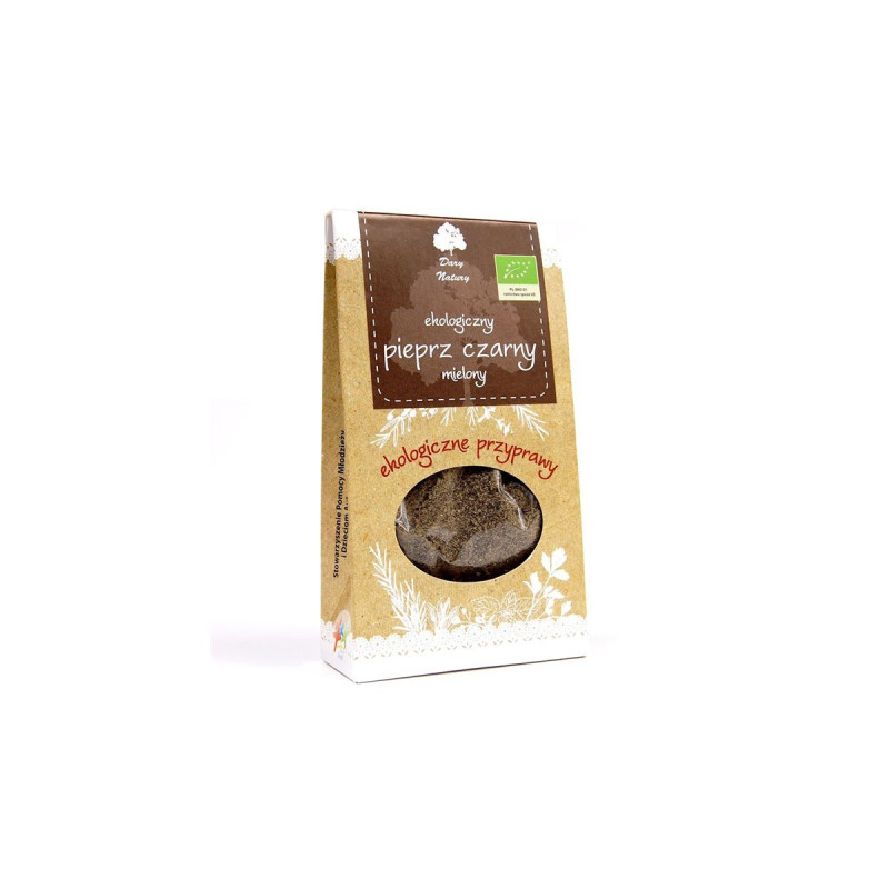 Organic ground black pepper 50g, Dary Natury