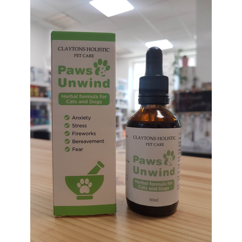 Paws Unwind Herbal Tincture for Cats & Dogs 50ml
