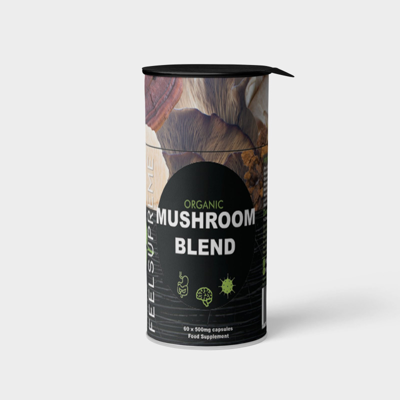 Organic Mushroom Blend 60 Capsules Feel Supreme