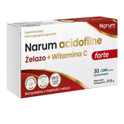 Narum Acidophilic Iron + Vitamin C, 30 capsules