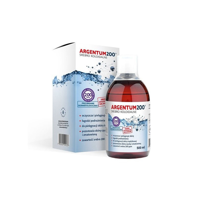 Colloidal Silver Aura Herbals Argentum200, 200ppm, 500ml