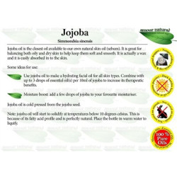 Jojoba Oil, Pure Seed Oil 10ml, Amour Natural