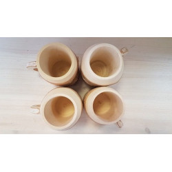 Handmade Wooden Mugs SMALL Size