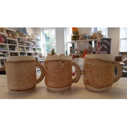 Handmade Wooden Mugs SMALL-SHORT Size