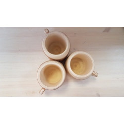 Handmade Wooden Mugs SMALL-SHORT Size