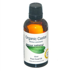 Castor Oil, Organic Ricinus Communis, 50ml / Olejek Rycynowy