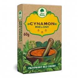 Ground Cinnamon 60g, Naturally chemicals and gluten free, Dary Natury
